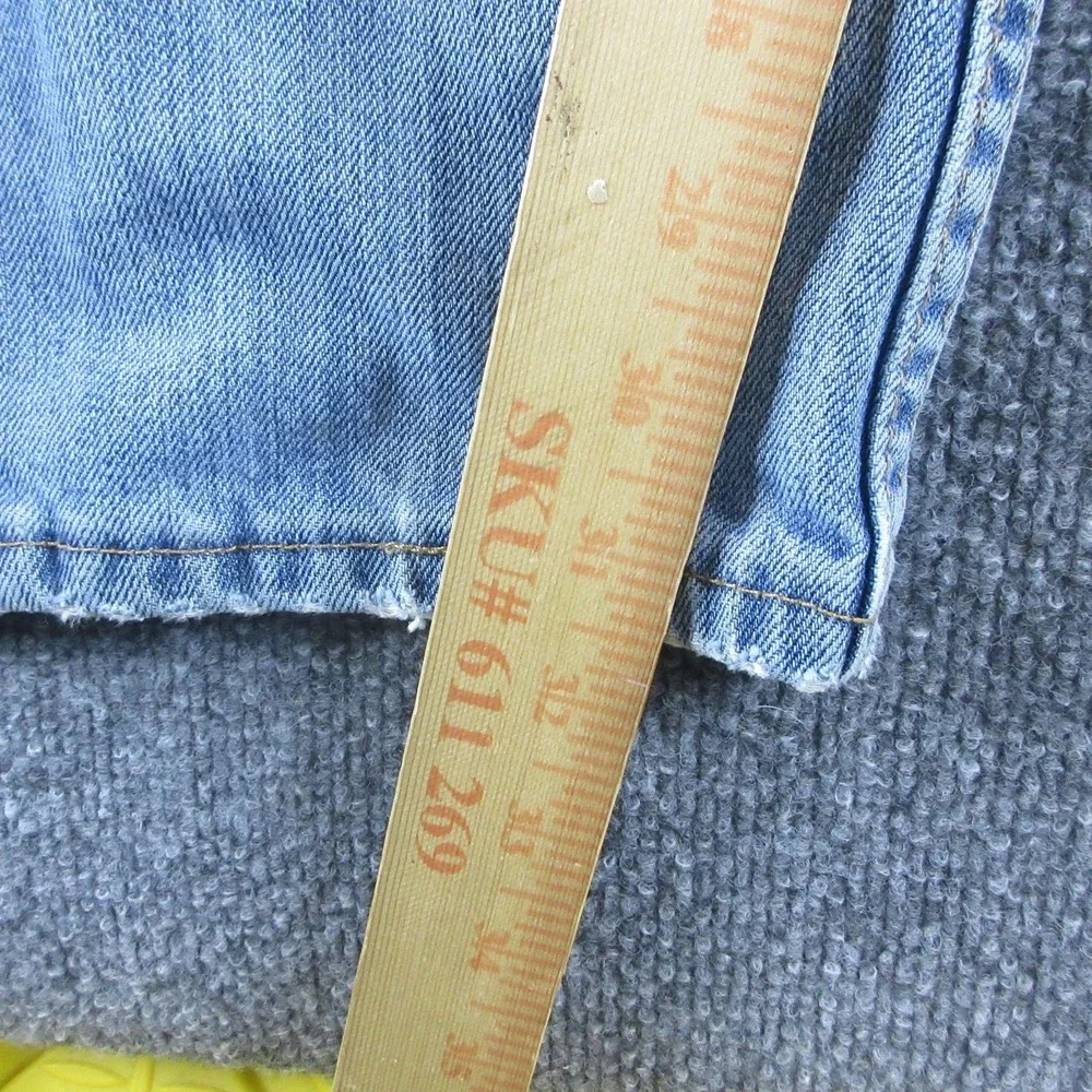 Wrangler 20X Jeans Mens 33x32 Blue Straight Light Wash Denim 01MWXLB Workwear